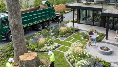 Professional landscape design with native plants and drainage solutions in Redmond, WA