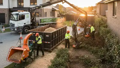 Professional shrub removal service in Redmond, WA by Chop Chop Tree experts safely clearing overgrown bushes